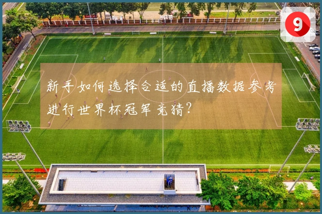新手如何选择合适的直播数据参考进行世界杯冠军竞猜？